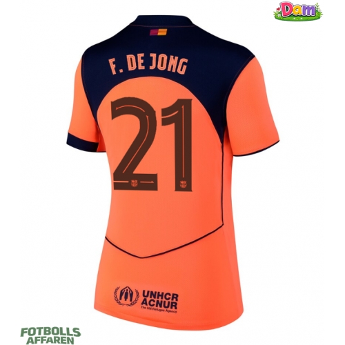 Barcelona Frenkie de Jong #21 Tredje Tröja Kvinnor 2025-26 Kortärmad